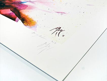 poster art abstrait violet